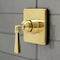 Kingston Brass KS3047HL Single-Handle Three-Way Diverter Valve with Trim Kit, Brushed Brass KS3047HL - alternate 3